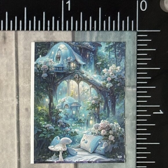๐10/$10๐ Enchanted Fairy Tale Cottage Reusable Sticker Decal - Picture 1 of 1